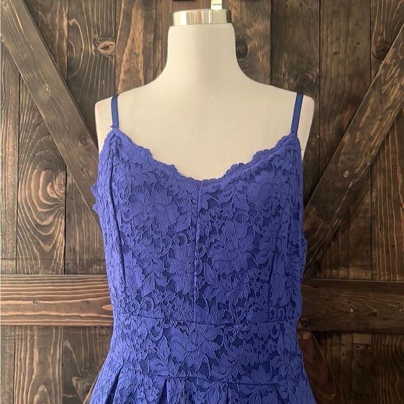 Atnlewhi Spaghetti Strap V Neck Sleeveless Evening A Line Lace Dress Cocktail - Picture 5 of 11